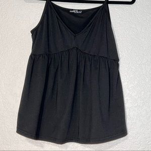 SHEIN Medium Black Flowy Tank Top